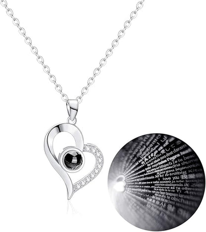 100 Languages “I Love You” Heart Necklace