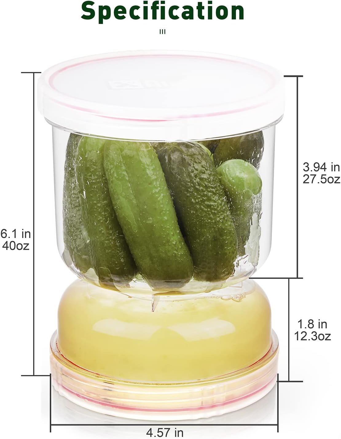 Pickle and Olive Hourglass Jar