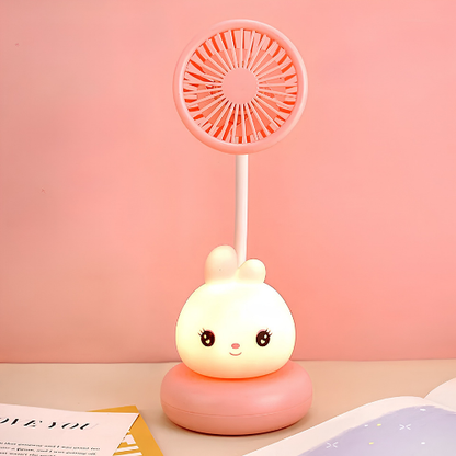 2-in-1 Cute Fan & Night Light