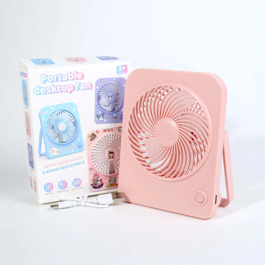 Portable Rechargeable Desk Fan