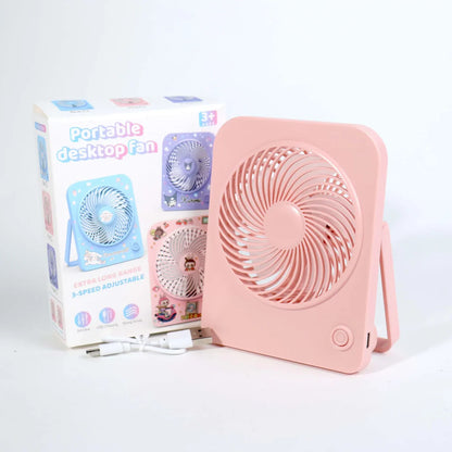 Portable Rechargeable Desk Fan