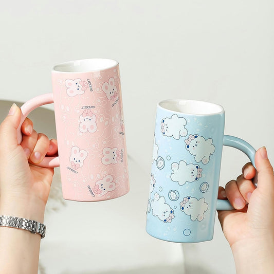 Cute Handbag Shaped Glass Mug 550mL