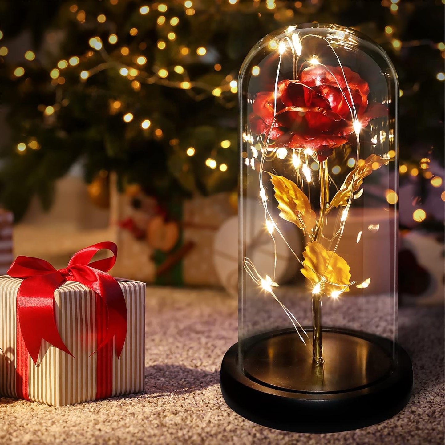 Eternal Rose Flower LED Lamp