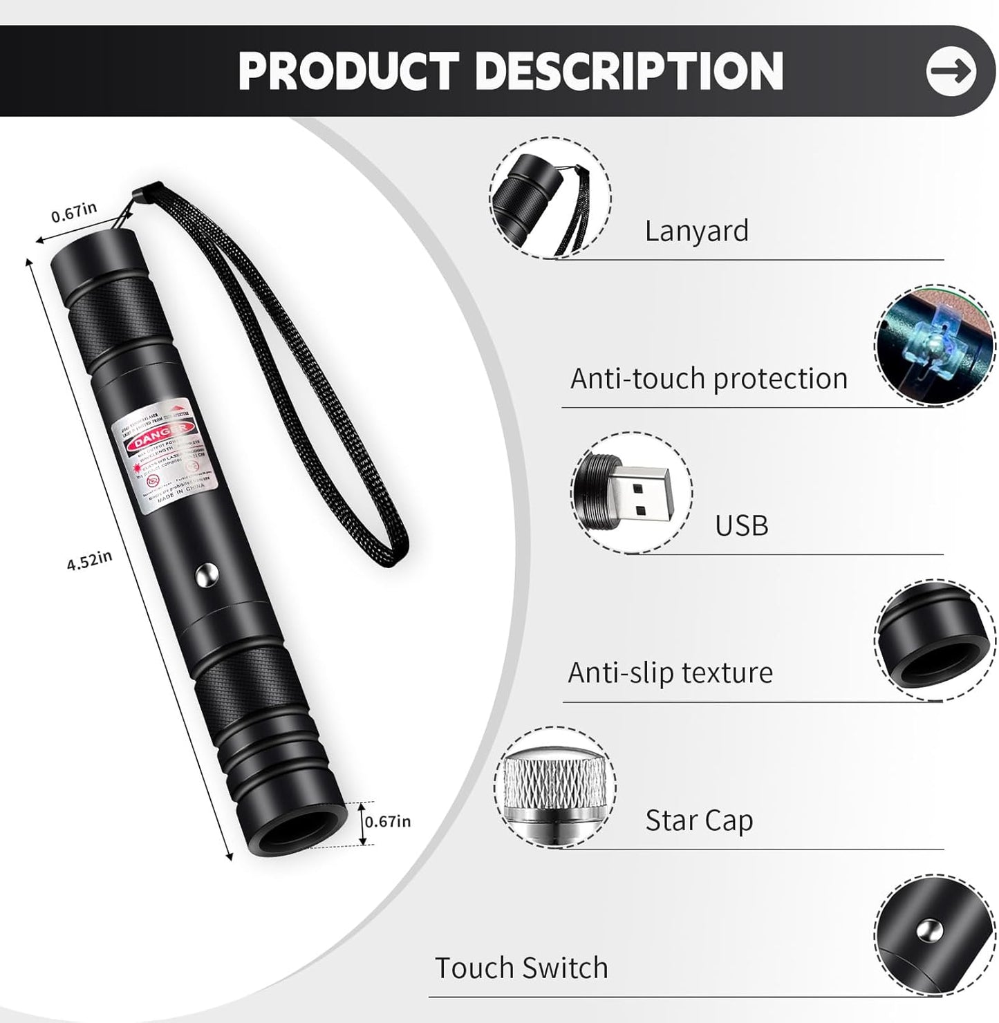 High-Power Green Laser Pointer