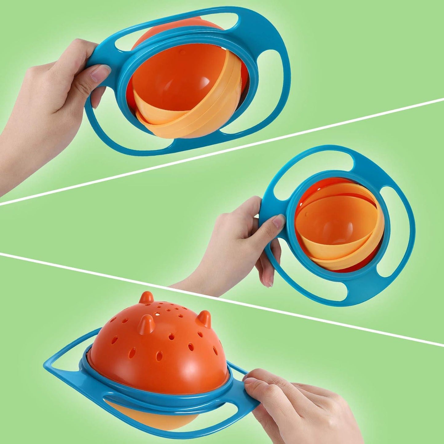 Plastic Spill-Proof 360° Baby Bowl