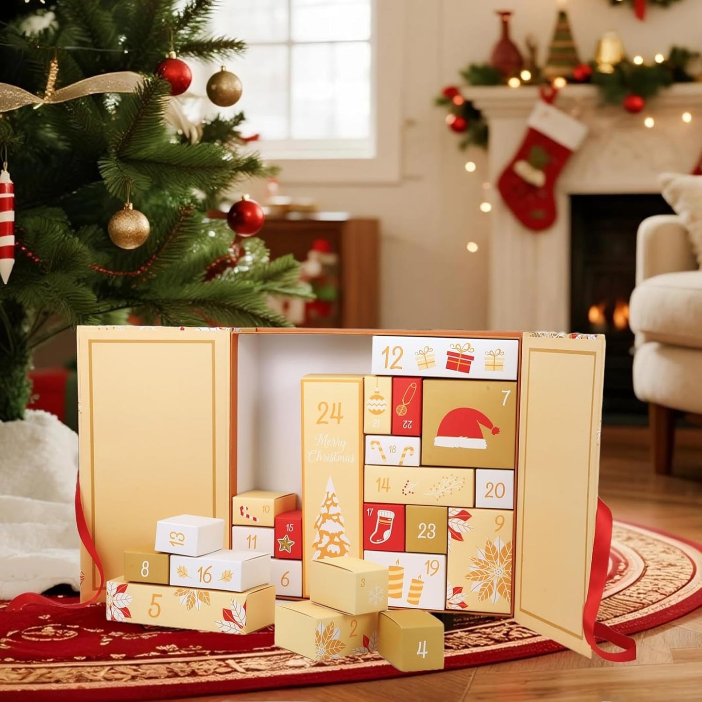 24-Days Christmas Advent Calendar Gift Boxes