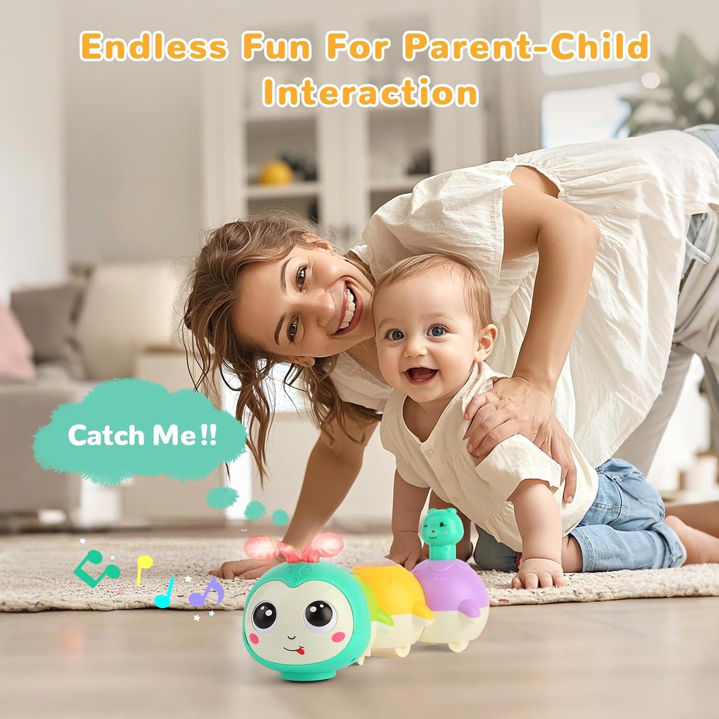 Interactive Caterpillar Crawling Toy