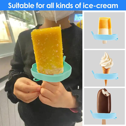 Silicone Ice Cream Holder with Straw [2 for $5]
