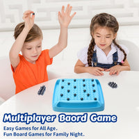Kids playing the Magnetic Chess multiplayer board game