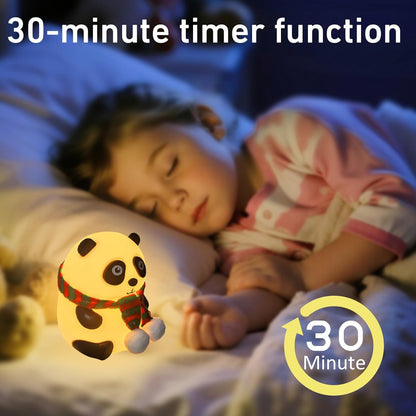 Panda Silicone LED Night Light - Touch Color Change