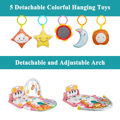 3-in-1 Baby Piano Gym & Activity Play Mat