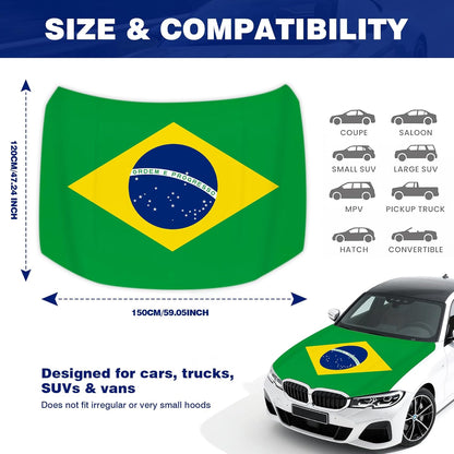 World Cup Car Hood Flag Cover