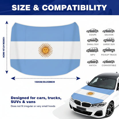 Argentina Car Hood Flag Cover