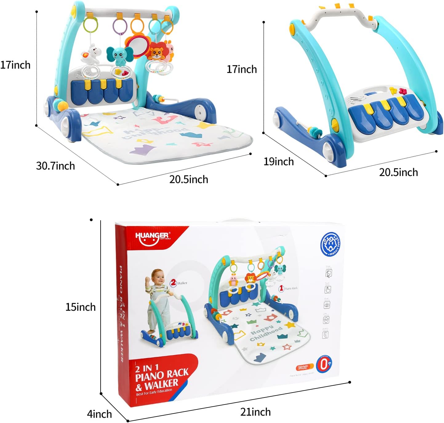 3-in-1 Baby Learning Walker