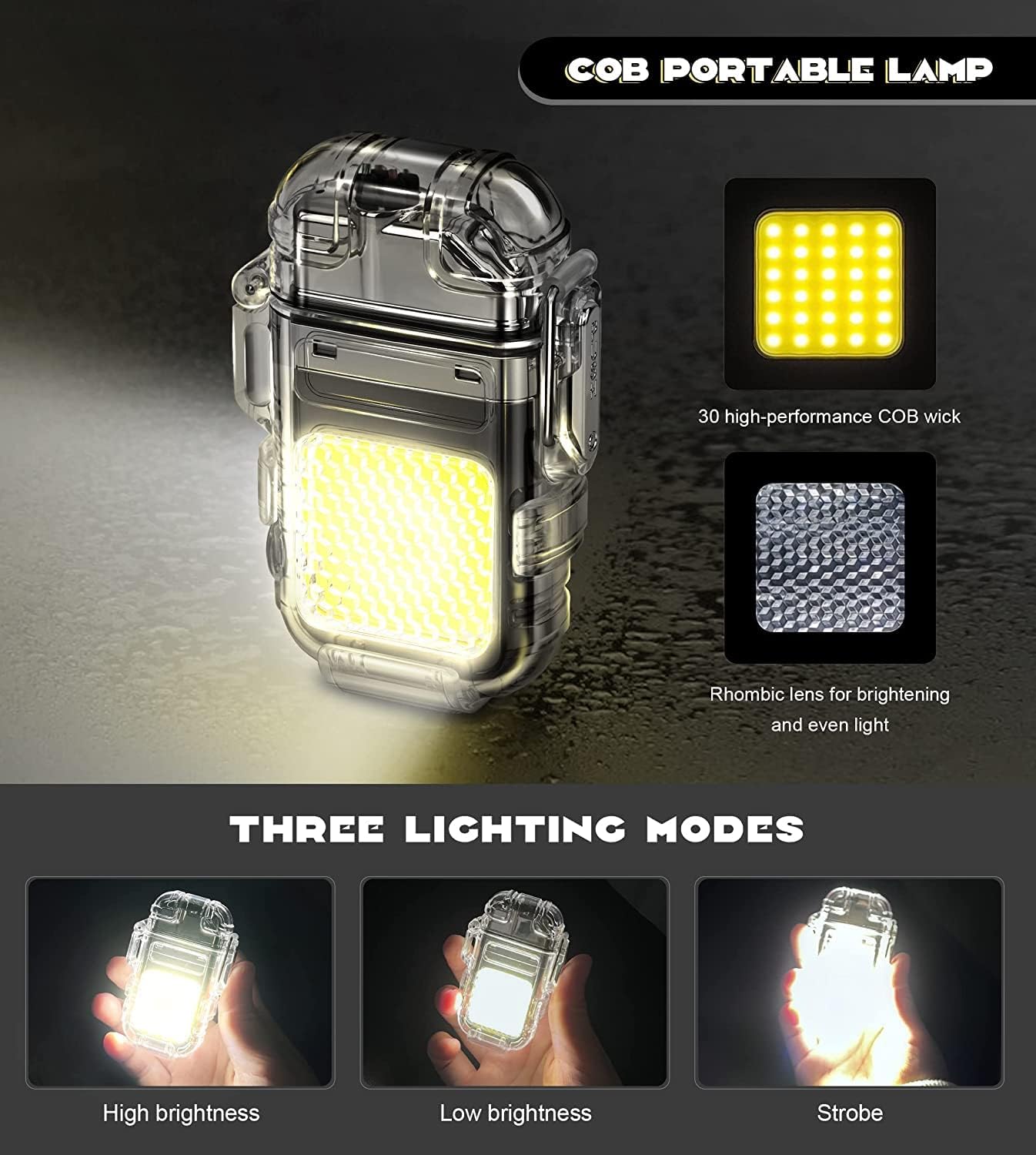 COB LED Rechargeable Electric Lighter