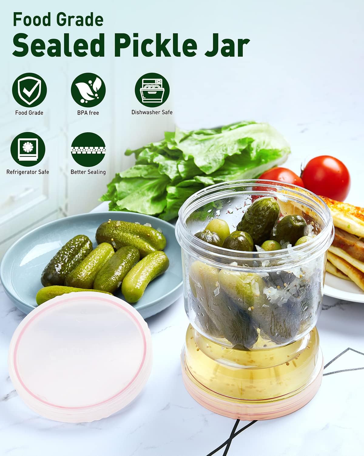 Pickle and Olive Hourglass Jar