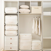 Compression storage bag for winter clothes