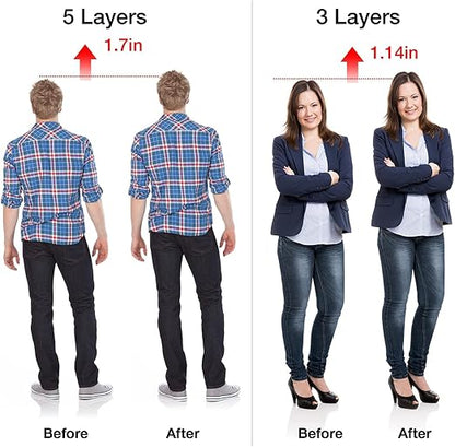 5 layers silicone gel shoe