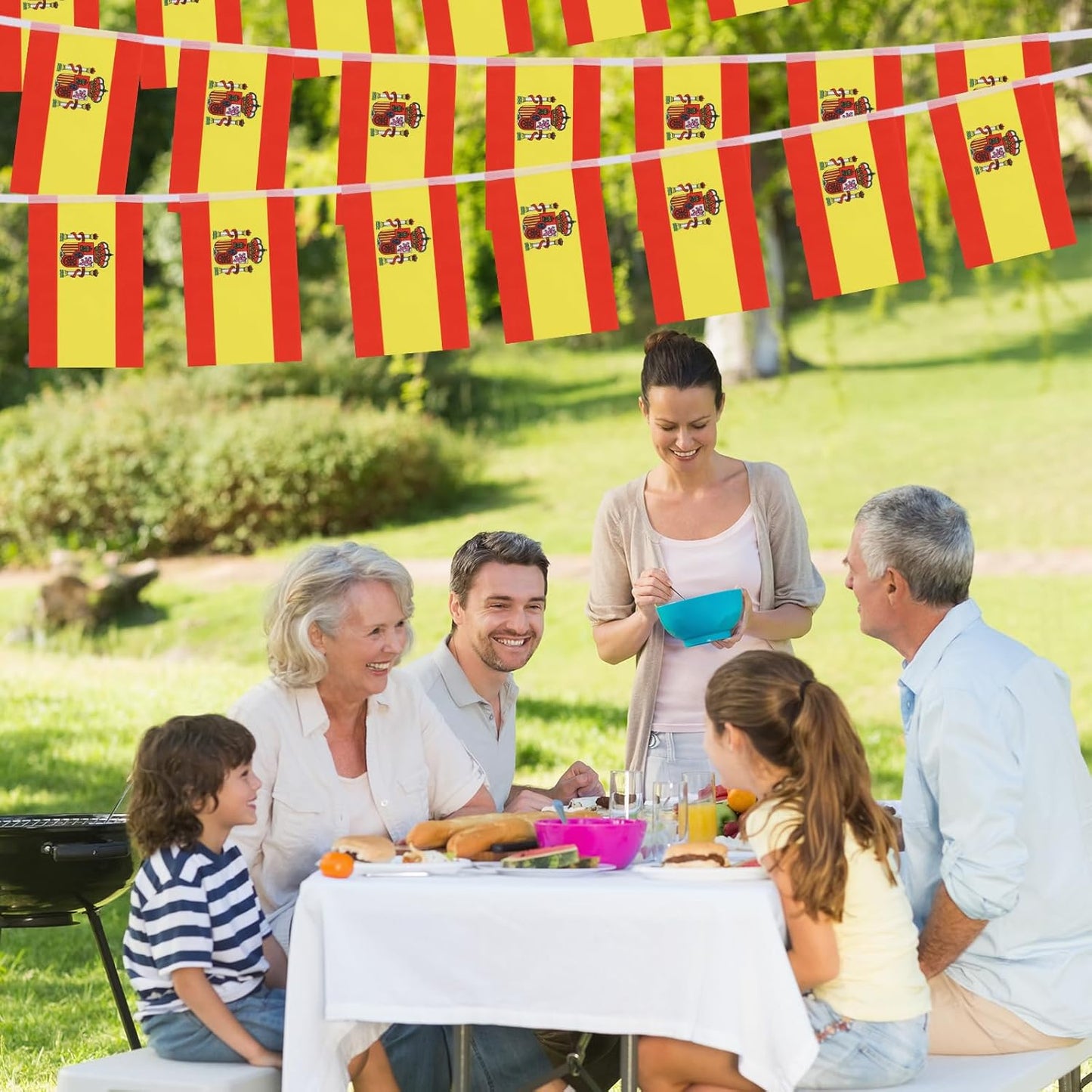 Spain Banner 10 Flags 20x30 cms