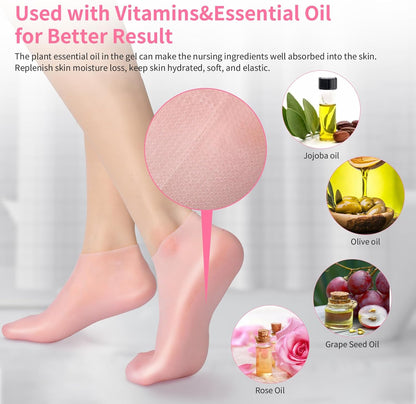 Moisturizing Silicone Socks Pair