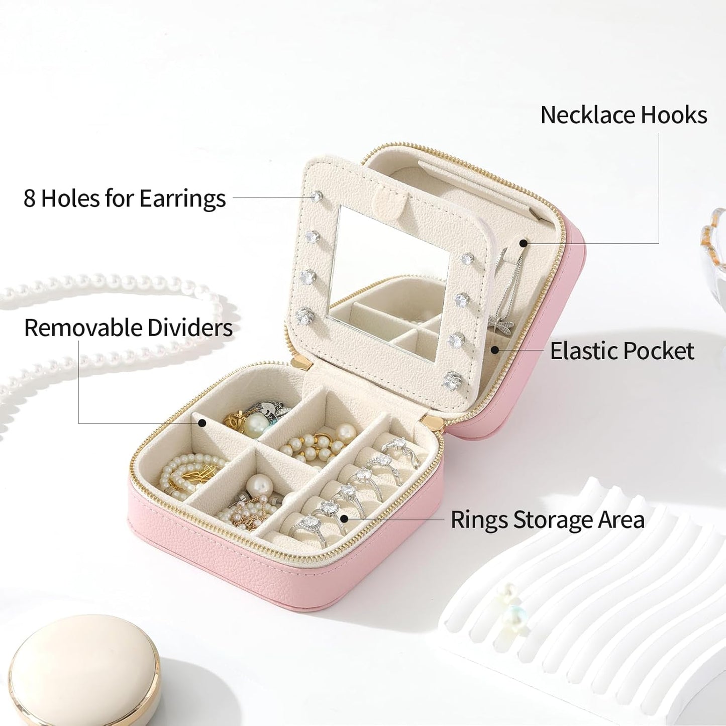 Compact Luxury Jewelry Organizer