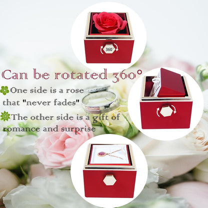 Eternal Rose Surprise Jewelry Box