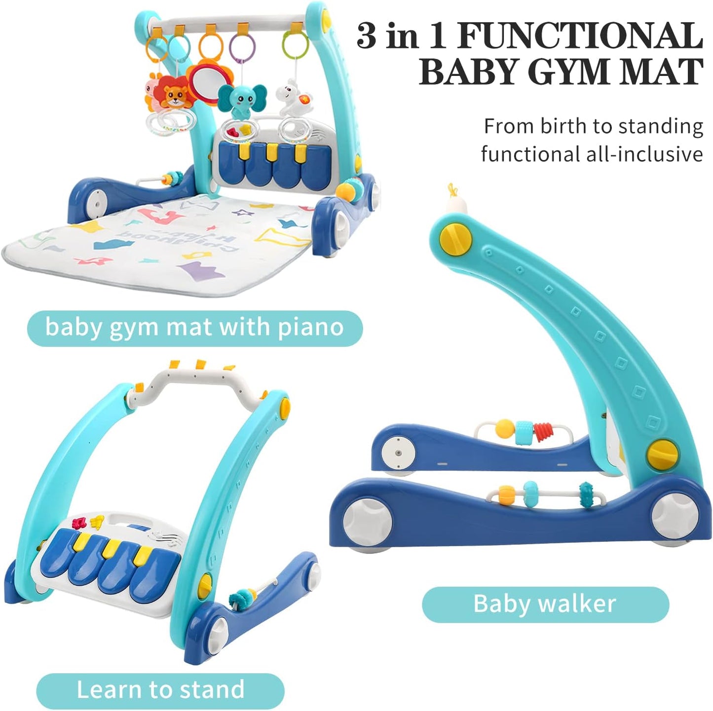 3-in-1 Baby Learning Walker