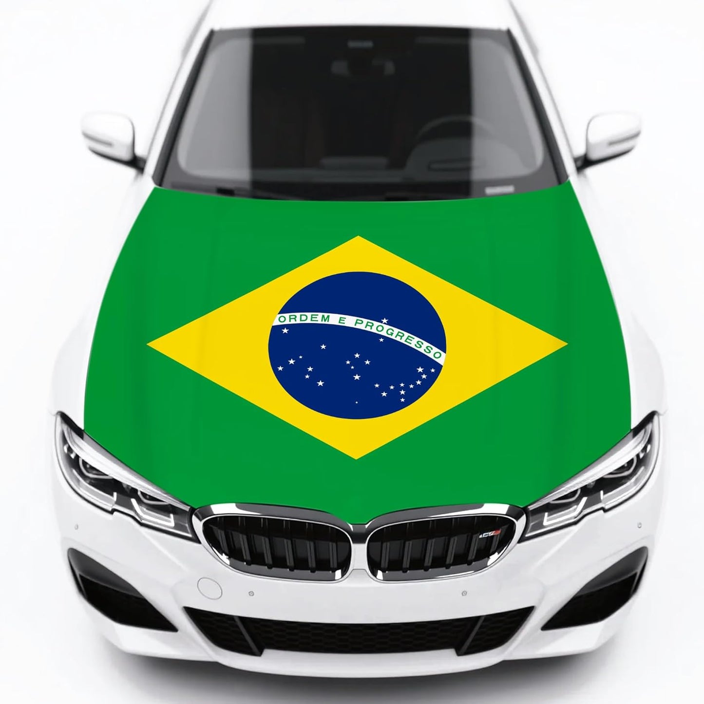 Brazil Car Hood Flag Cover