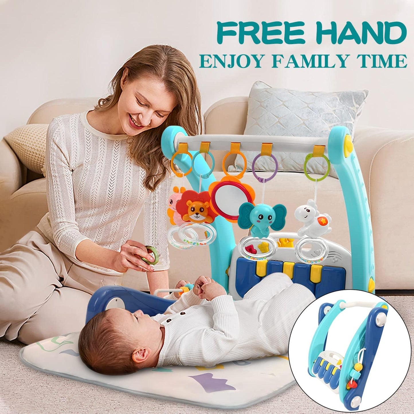 3-in-1 Baby Learning Walker