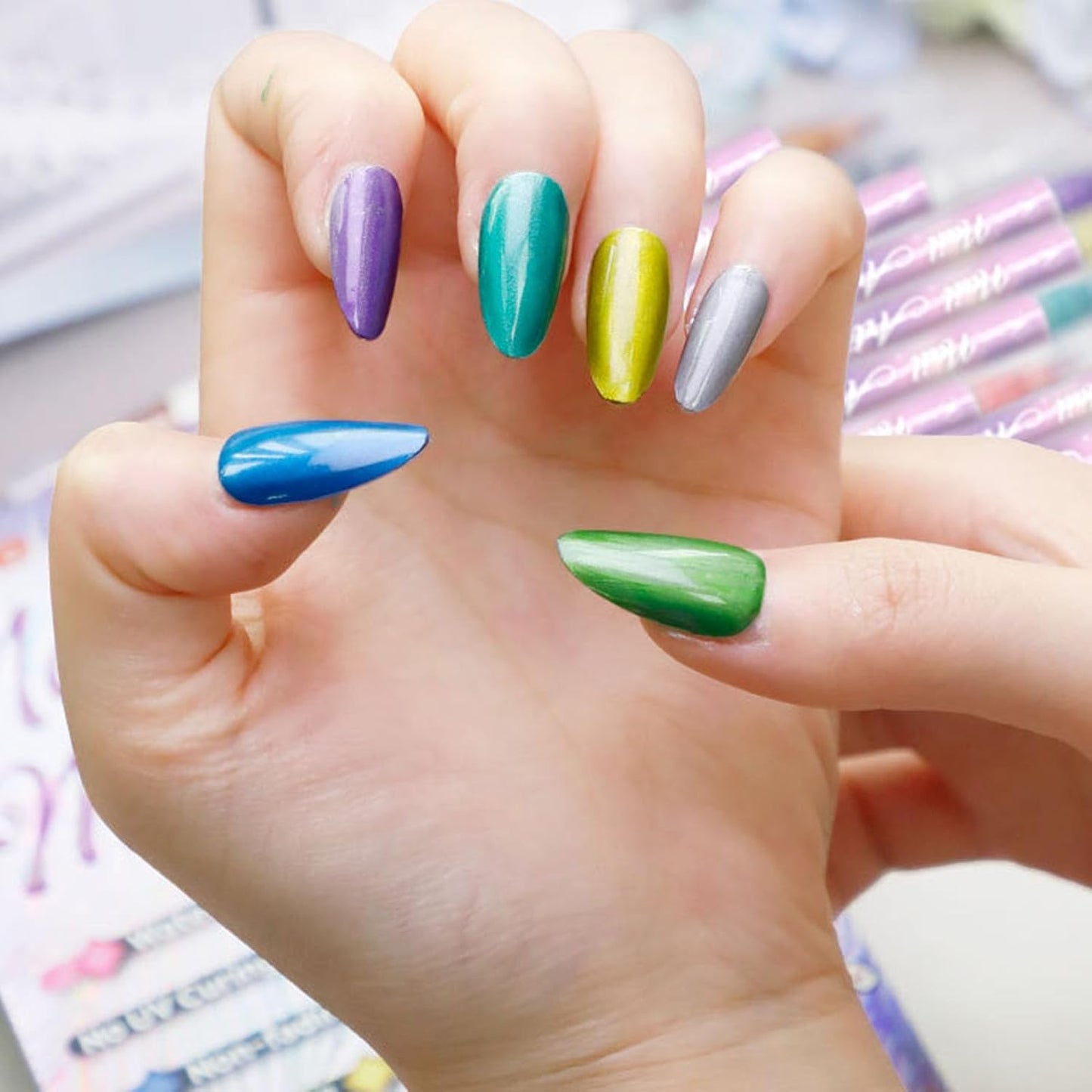 10-Color Nail Art Marker Set