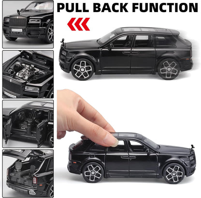 Rolls Royce Cullinan Pull-Back Metal Car