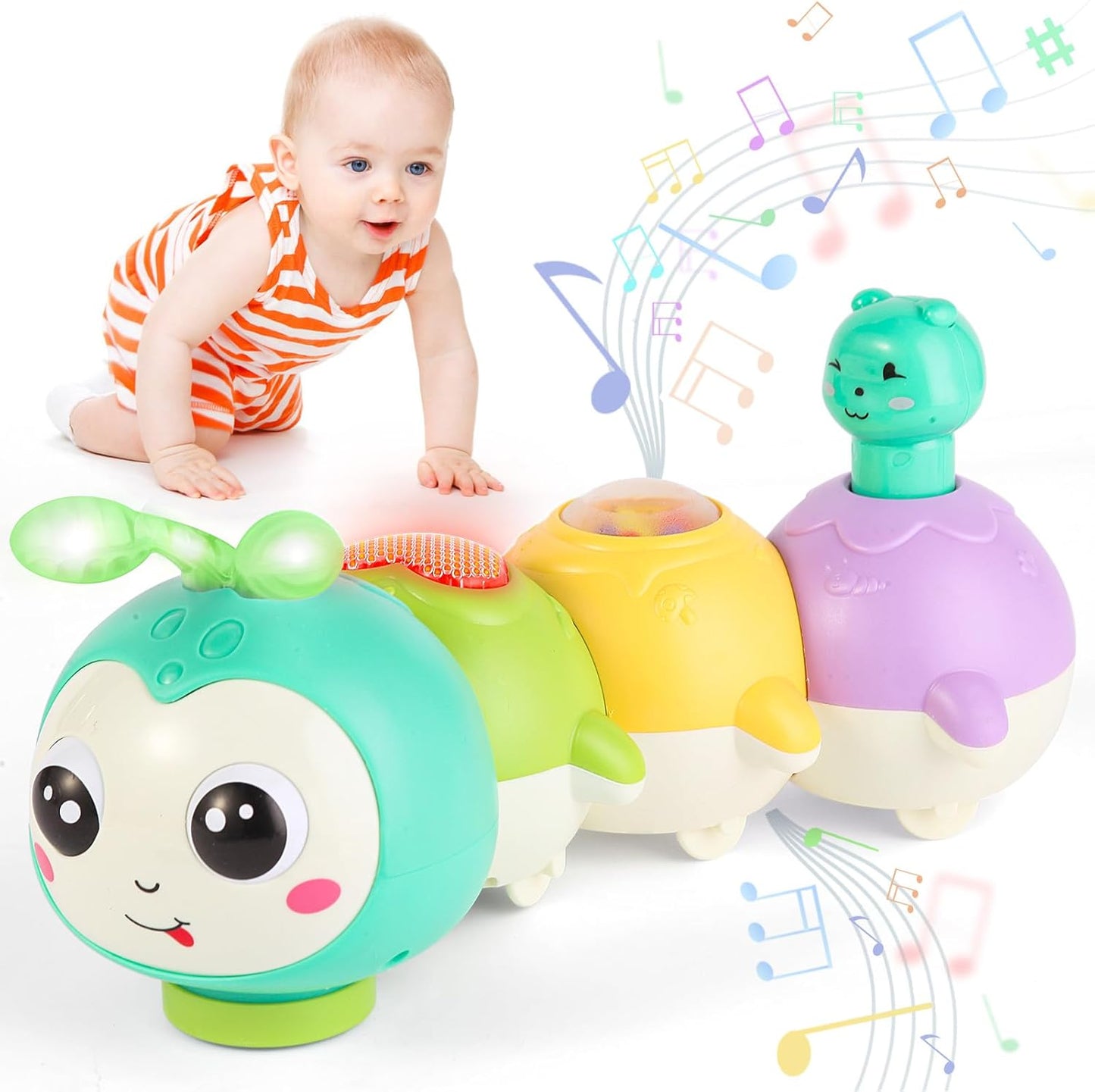 Interactive Caterpillar Crawling Toy