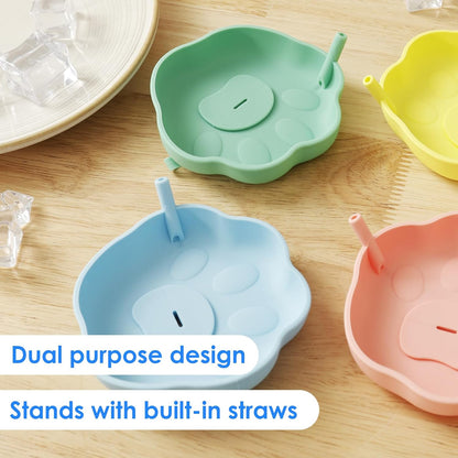 Silicone Ice Cream Holder with Straw [2 for $5]