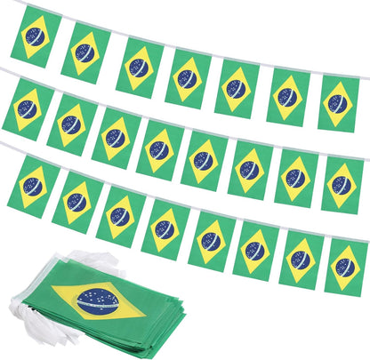 Brazil Banner 10 Flags 20x30 cms