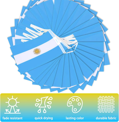 Argentina Banner 10 Flags 20x30 cms