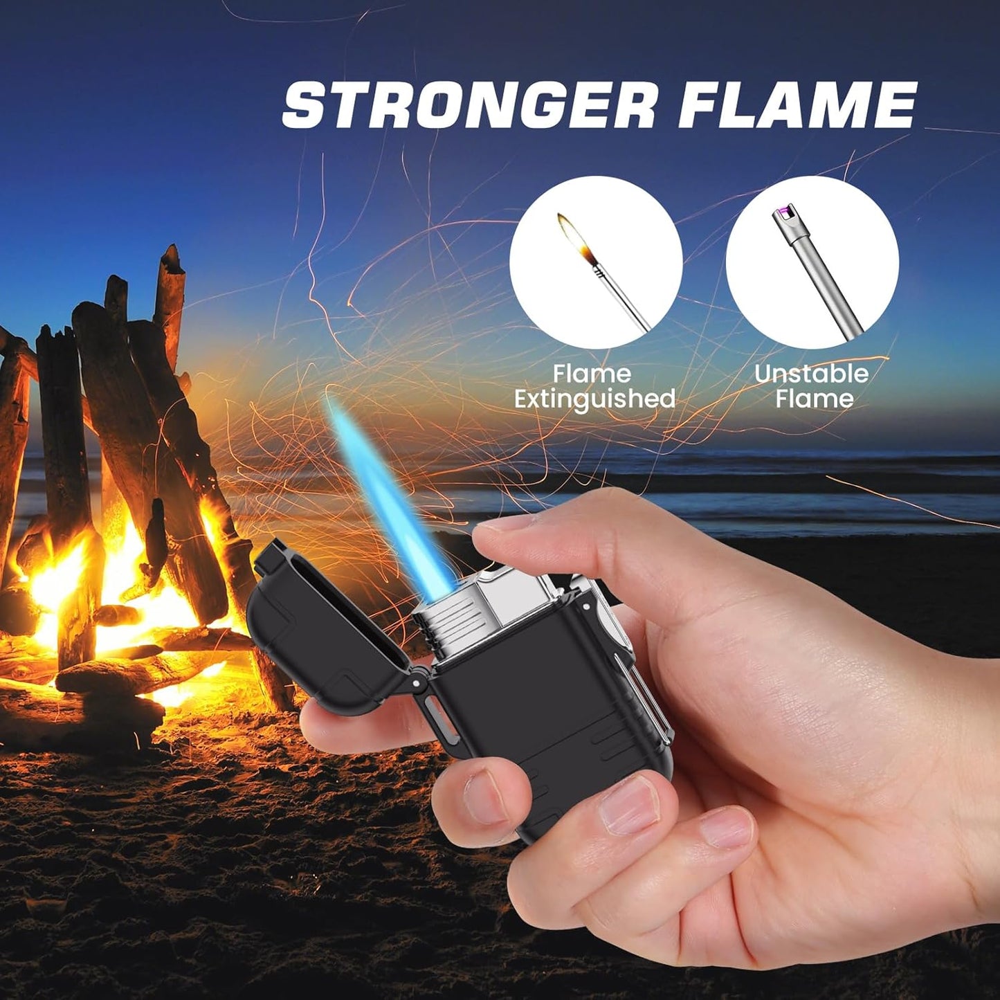 Waterproof USB Torch Lighter