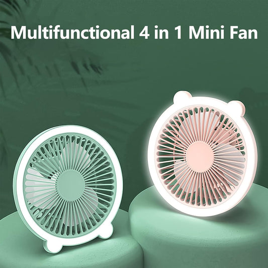 Rechargeable LED 3-Speed Fan