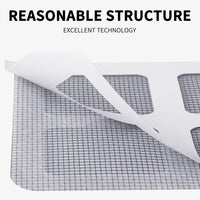 Disposable mesh drain sticker for shower and sink drains