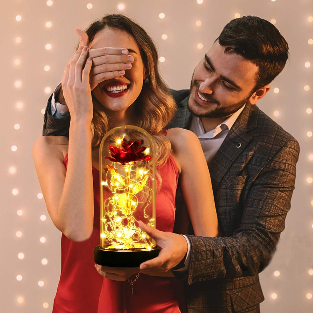 Eternal Rose Flower LED Lamp