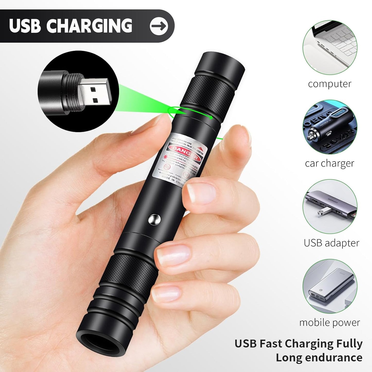 High-Power Green Laser Pointer