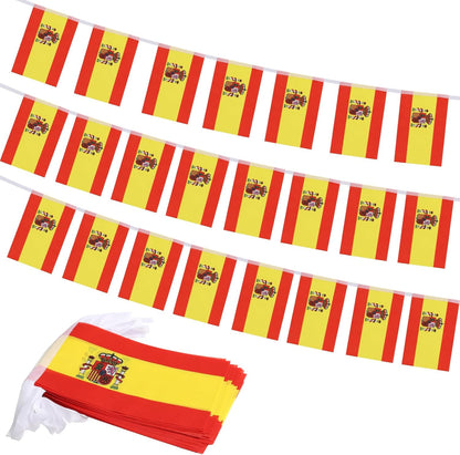 Spain Banner 10 Flags 20x30 cms