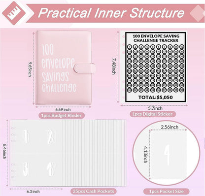 100 Envelopes money Saving Challenge