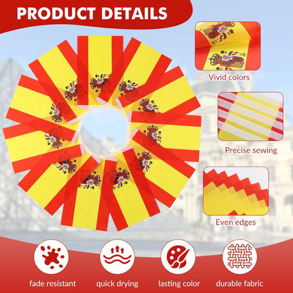 Spain Banner 10 Flags 20x30 cms