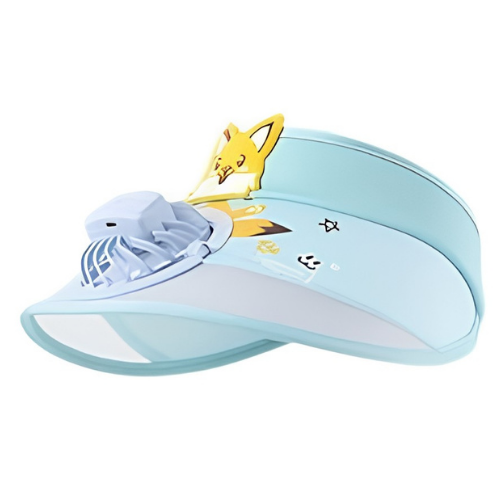 Kids Cooling Sun Visor Fan Hat