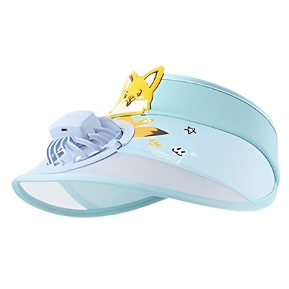 Kids Cooling Sun Visor Fan Hat