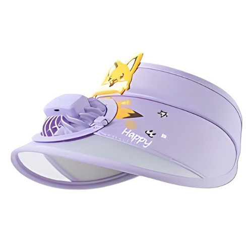 Kids Cooling Sun Visor Fan Hat