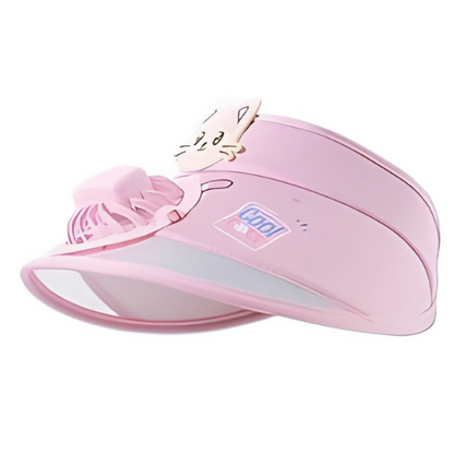 Kids Cooling Sun Visor Fan Hat