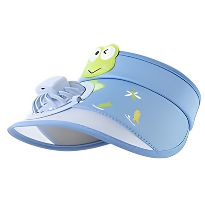 Kids Cooling Sun Visor Fan Hat