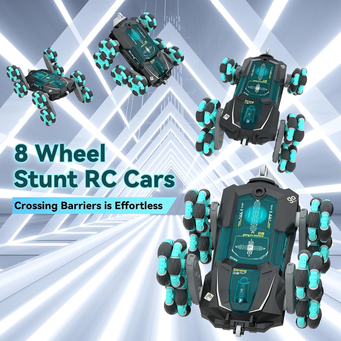 Gesture-Control 8-Wheels Stunt RC Car