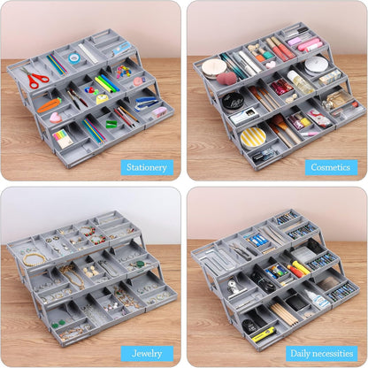 Expandable 2-Tier Drawer Organizer